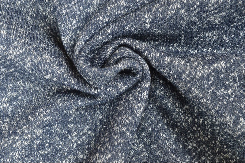 French terry melange viscose navy