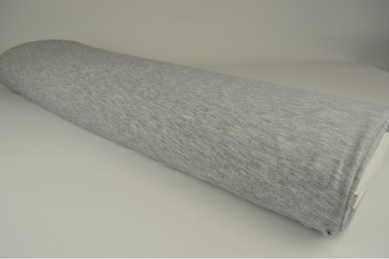 French terry melange viscose zilvergrijs, rol