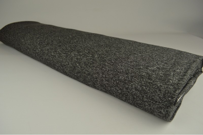 French terry melange viscose zwart, rol