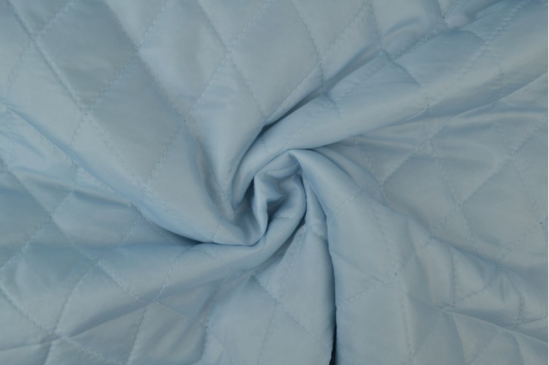Gewatteerde voering baby blauw