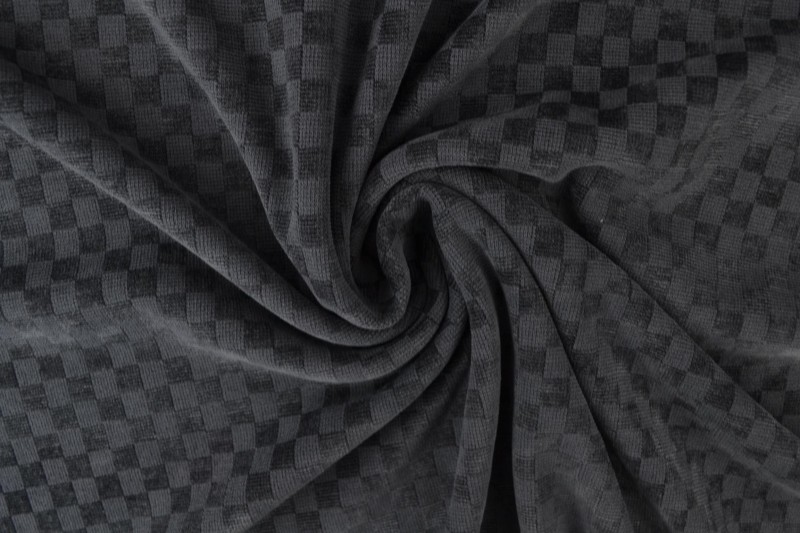 Jacquard fashion donkergrijs