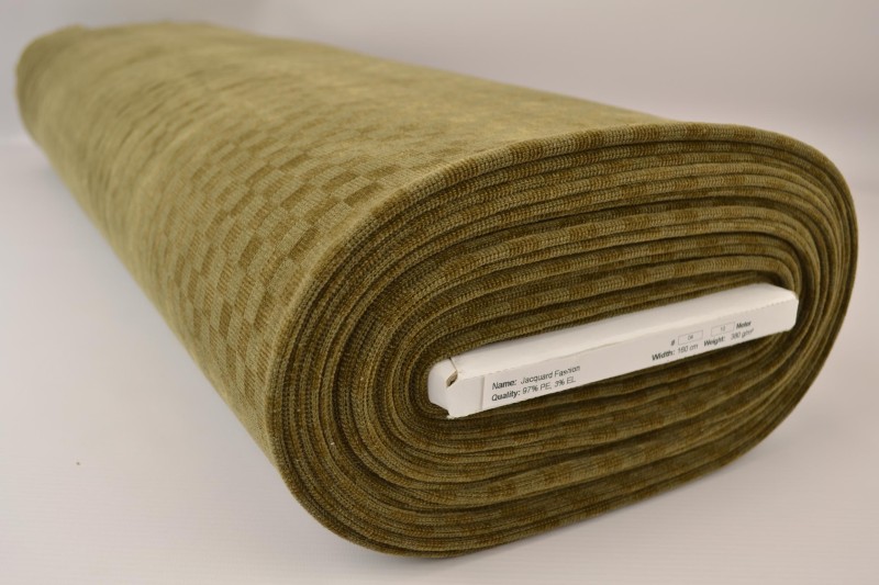 Jacquard fashion vintage groen, rol