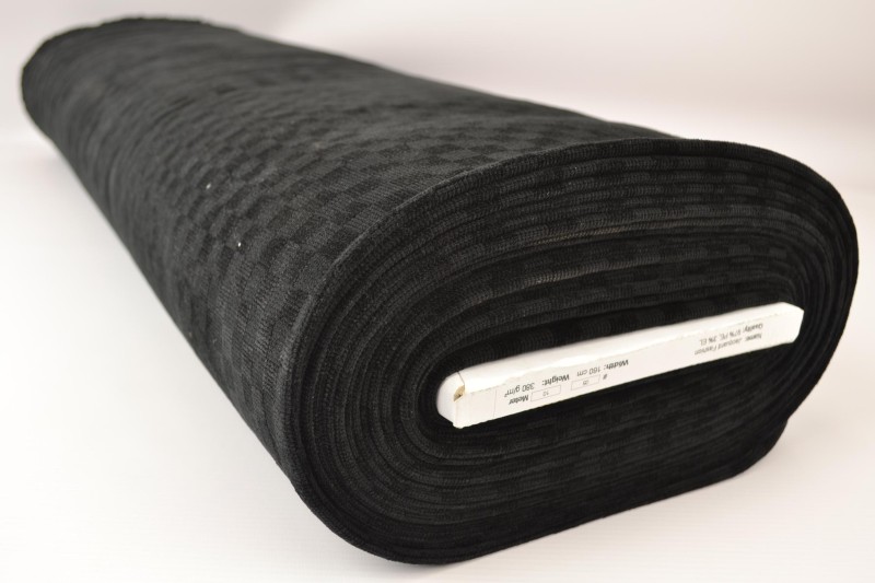 Jacquard fashion zwart, rol