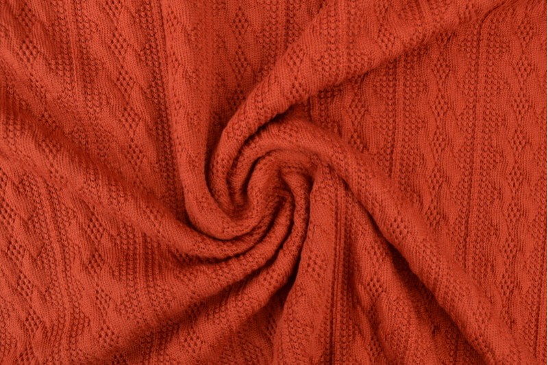 Jacquard gebreid kabel koper