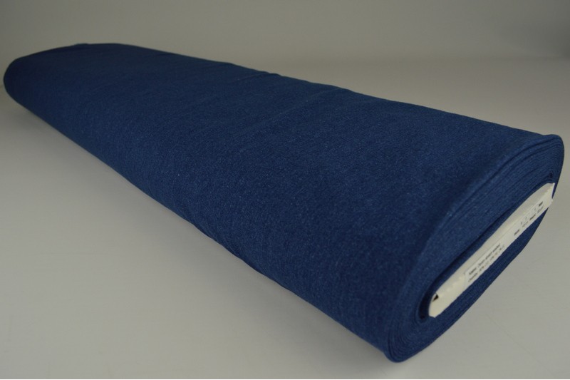 Jeans stretch gewassen indigo blauw, rol
