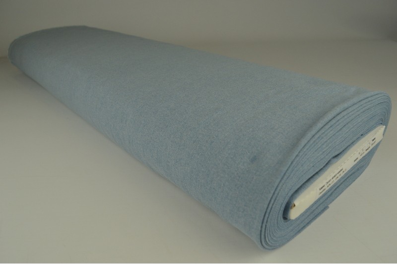 Jeans stretch gewassen licht blauw, rol