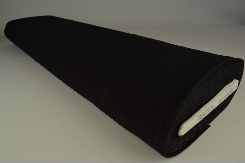 Jeans stretch gewassen zwart, rol