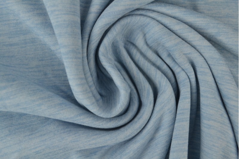 Jersey supersoft blauw melange