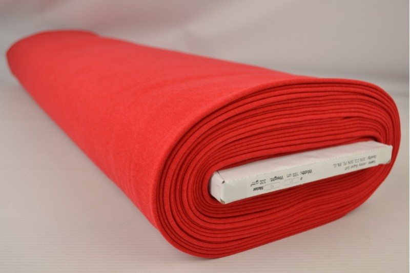 Jersey supersoft rood, rolweergave