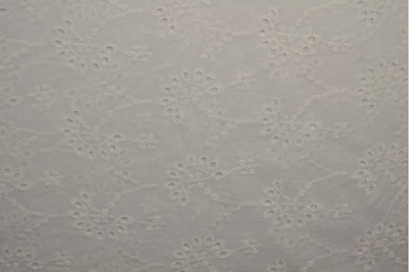 Katoen broderie wit (patroon 20)