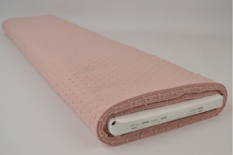 Katoen dobby oud roze, rol