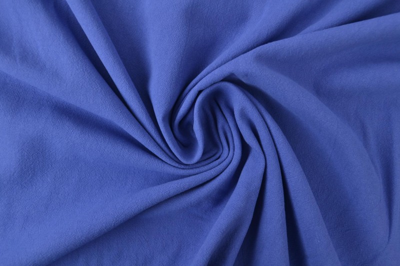 Gewassen katoen blauw