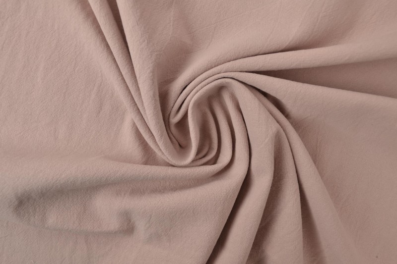 Gewassen katoen oud roze