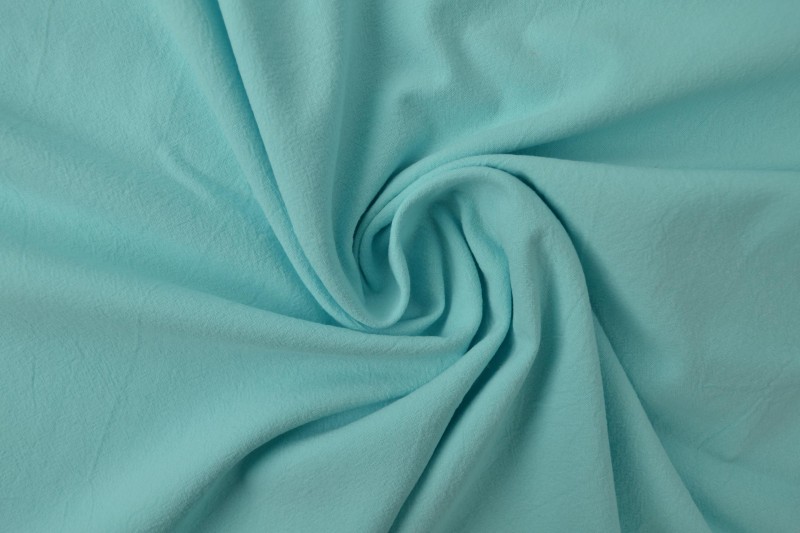 Gewassen katoen turquoise