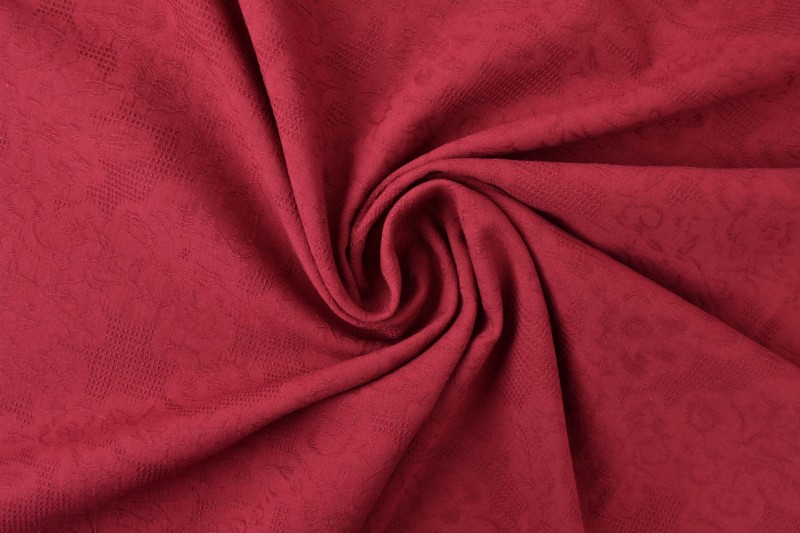 Katoen jacquard bordeaux