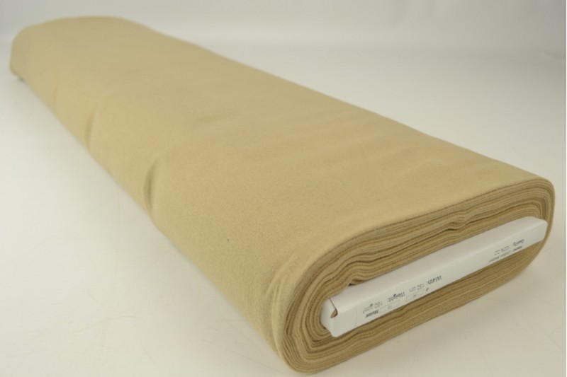 Katoen molton beige, rol