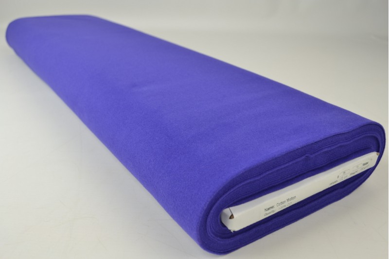 Katoen molton donkerblauw, rol