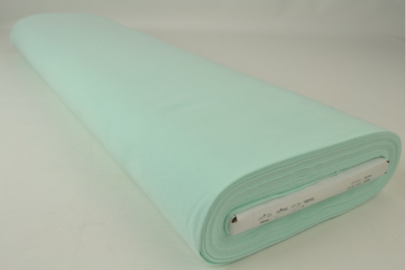 Katoen molton licht mint, rol