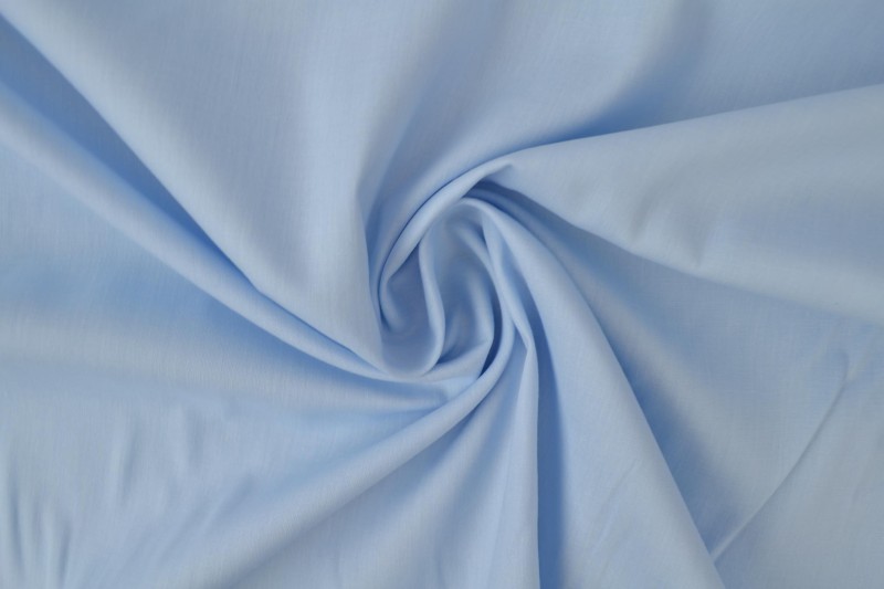 Katoen poplin baby blauw