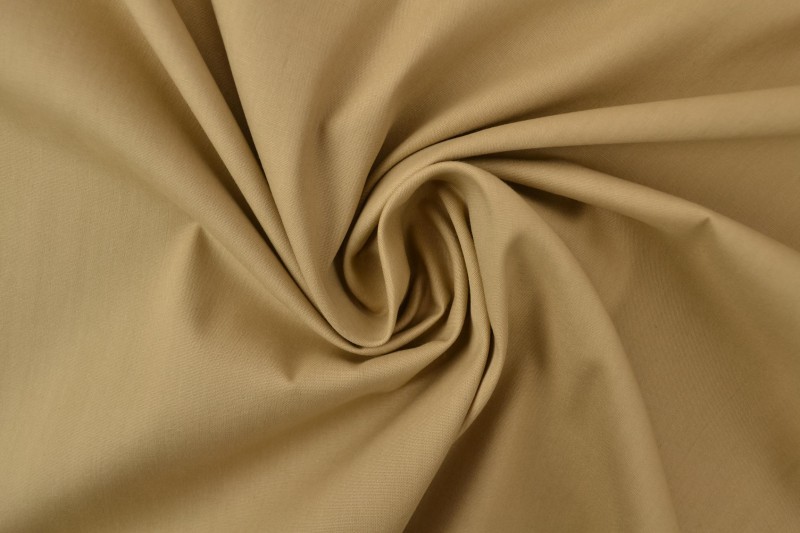Katoen poplin beige
