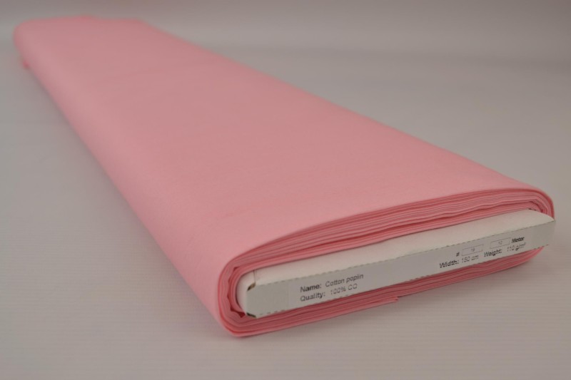 Katoen poplin dusky roze, rol