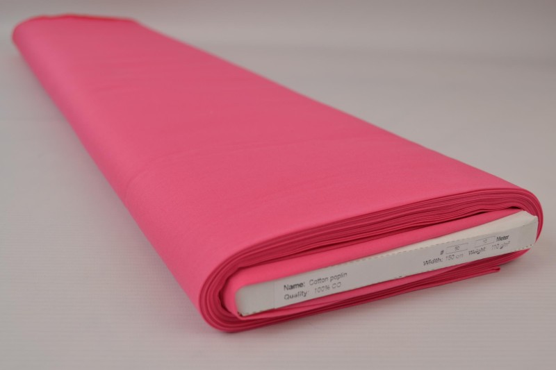 Katoen poplin fuchsia, rol