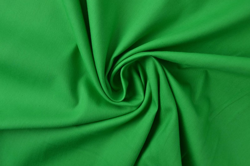 Katoen poplin groen