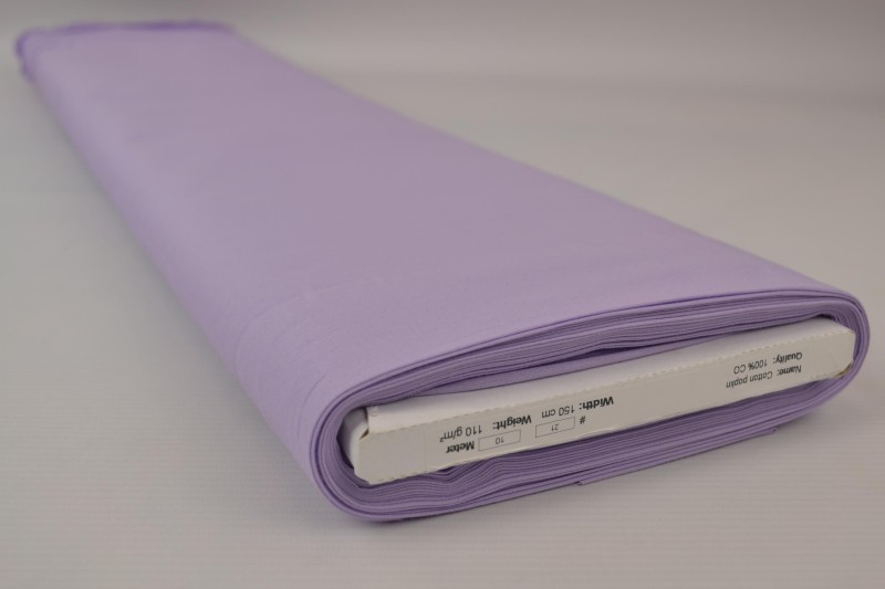 Katoen poplin lavendel, rol