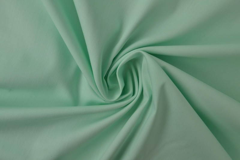 Katoen poplin licht mint