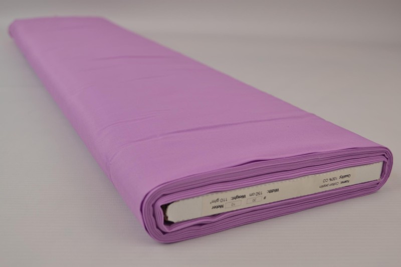 Katoen poplin lila, rol