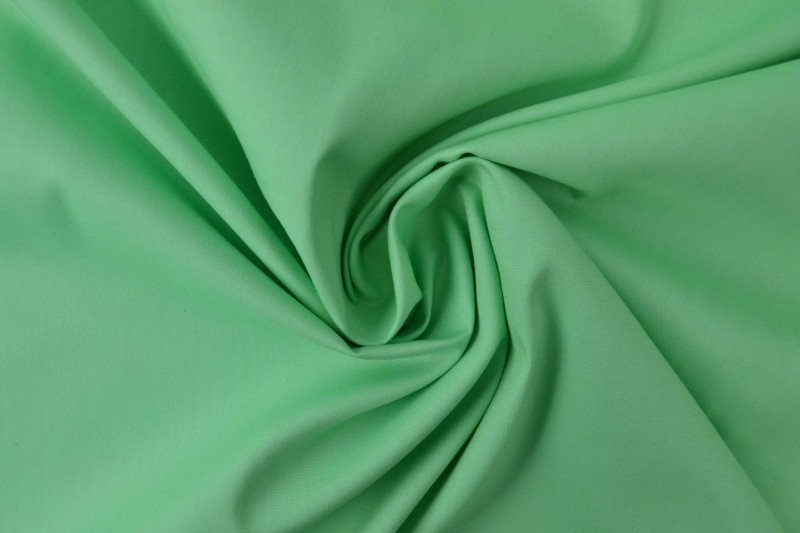 Katoen poplin mint groen