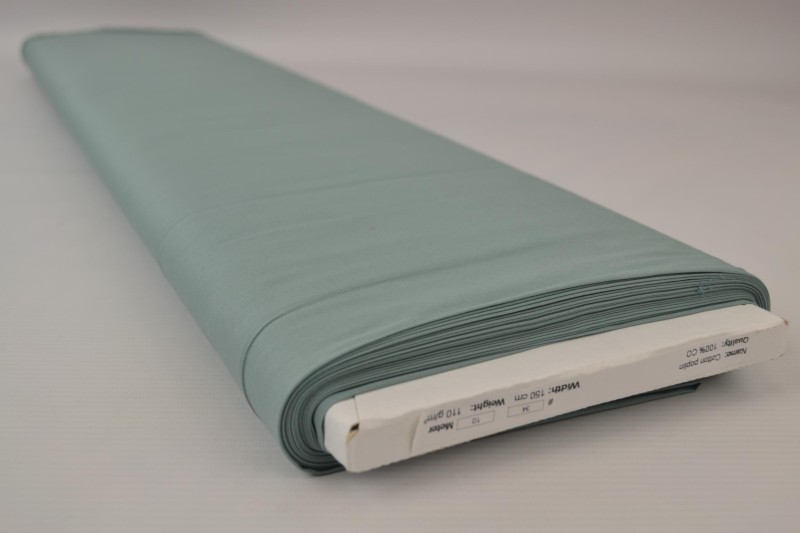 Katoen poplin oud groen, rol