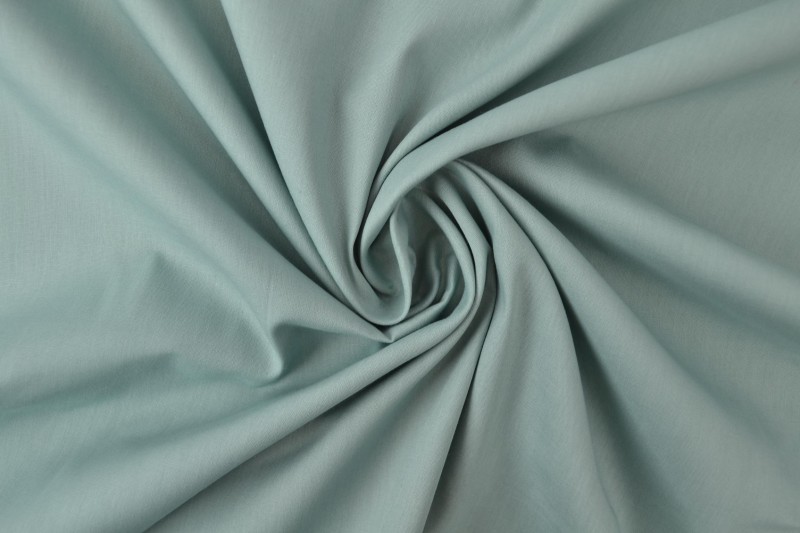 Katoen poplin oud groen