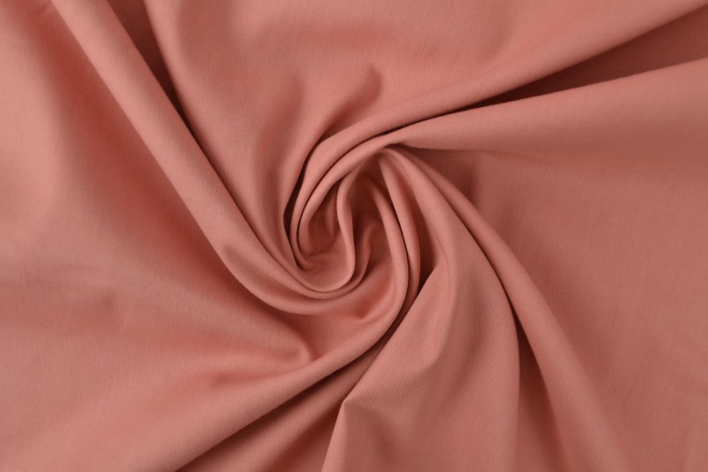 Katoen poplin oud roze