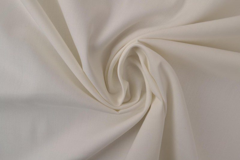 Katoen poplin wit