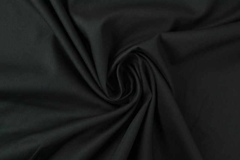 Katoen poplin zwart