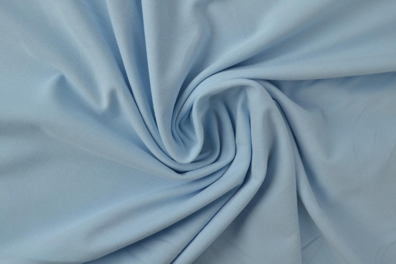 Katoen tricot baby blauw