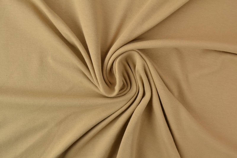 Katoen tricot beige
