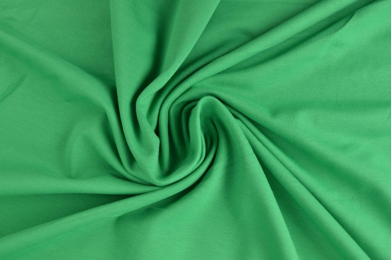 Katoen tricot groen