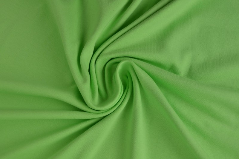 Katoen tricot lime groen