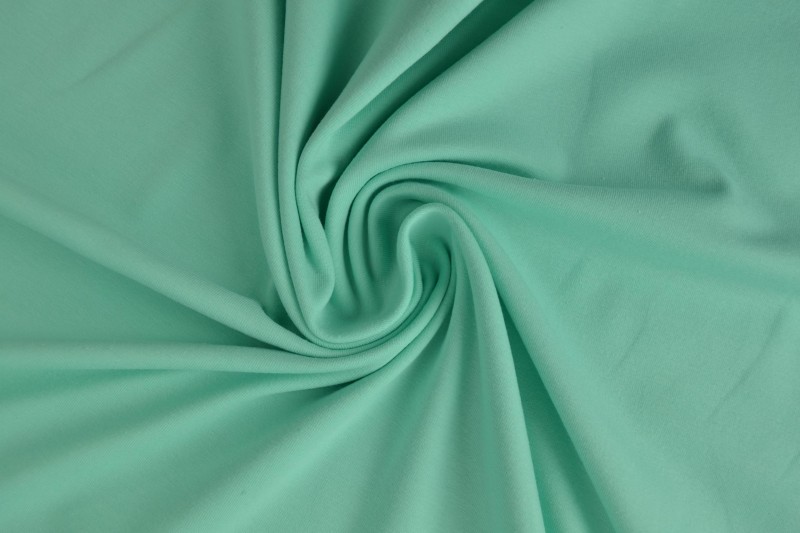 Katoen tricot mint groen