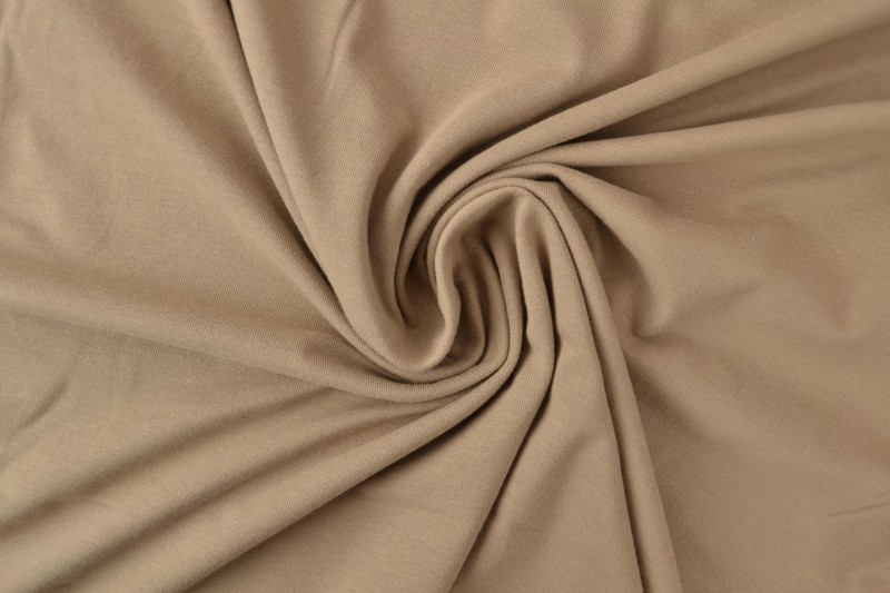 Katoen tricot taupe