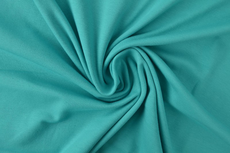 Katoen tricot turquoise