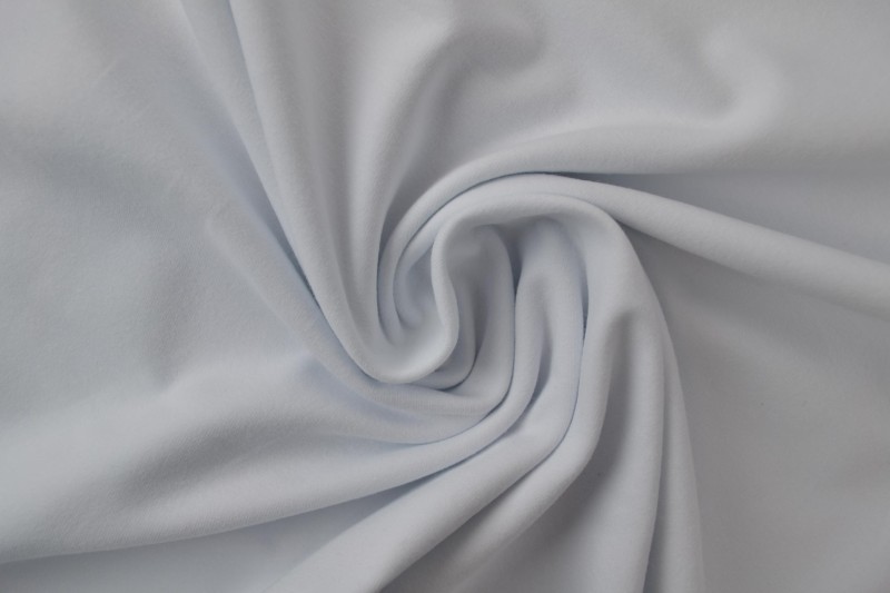 Katoen tricot wit