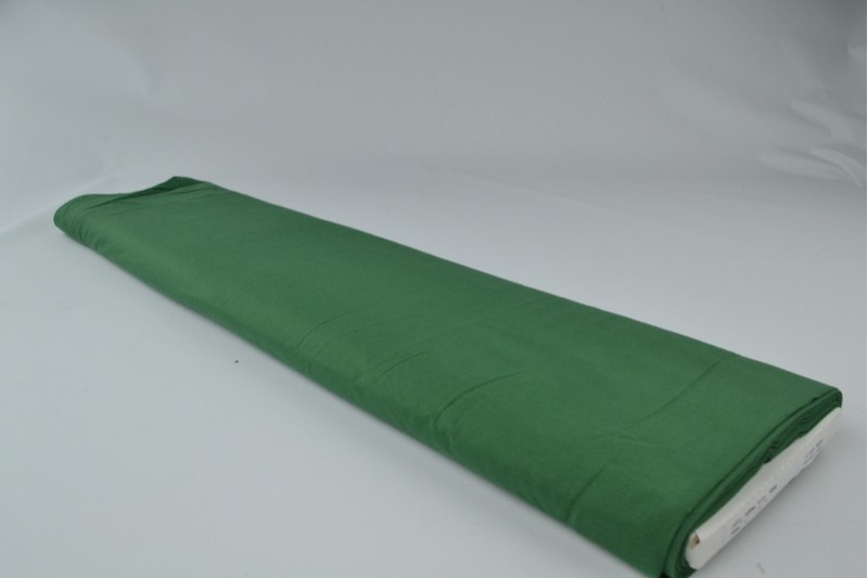 Katoen voile donker groen, rol
