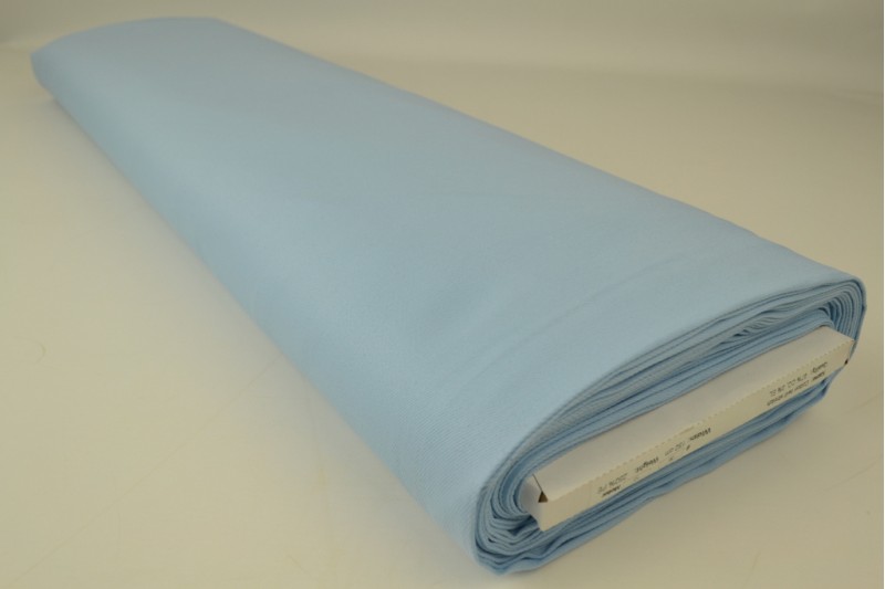 Keperkatoen stretch baby blauw, rol