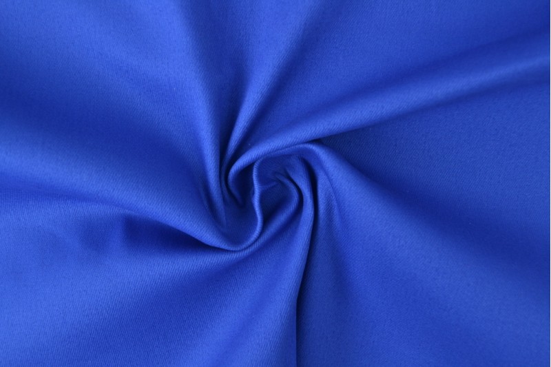 Keperkatoen stretch blauw