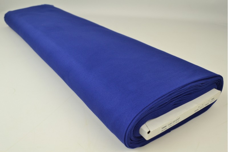 Keperkatoen stretch donkerblauw, rolweergave