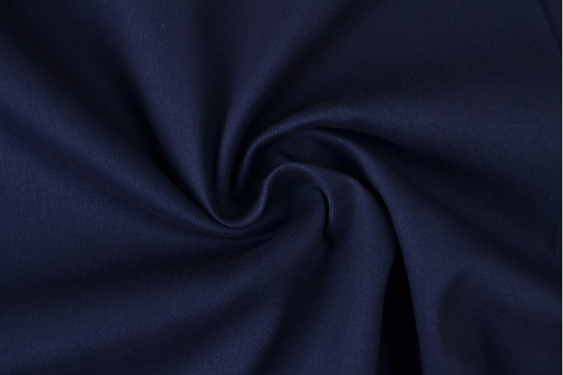Keperkatoen stretch navy