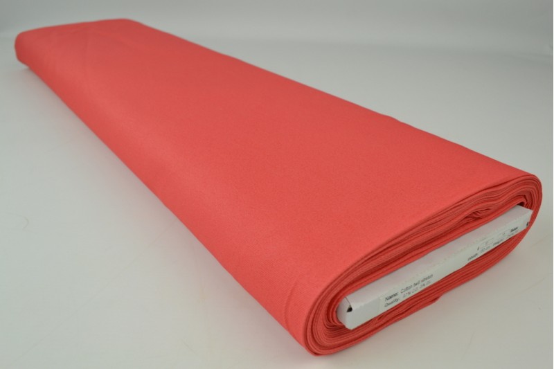 Keperkatoen stretch oud roze, rolweergave